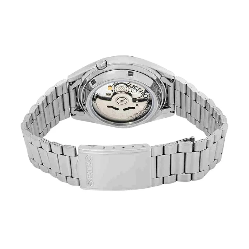 Seiko 5 Grid Dial Automatic Silver-tone Men's Watch- SNXF05k